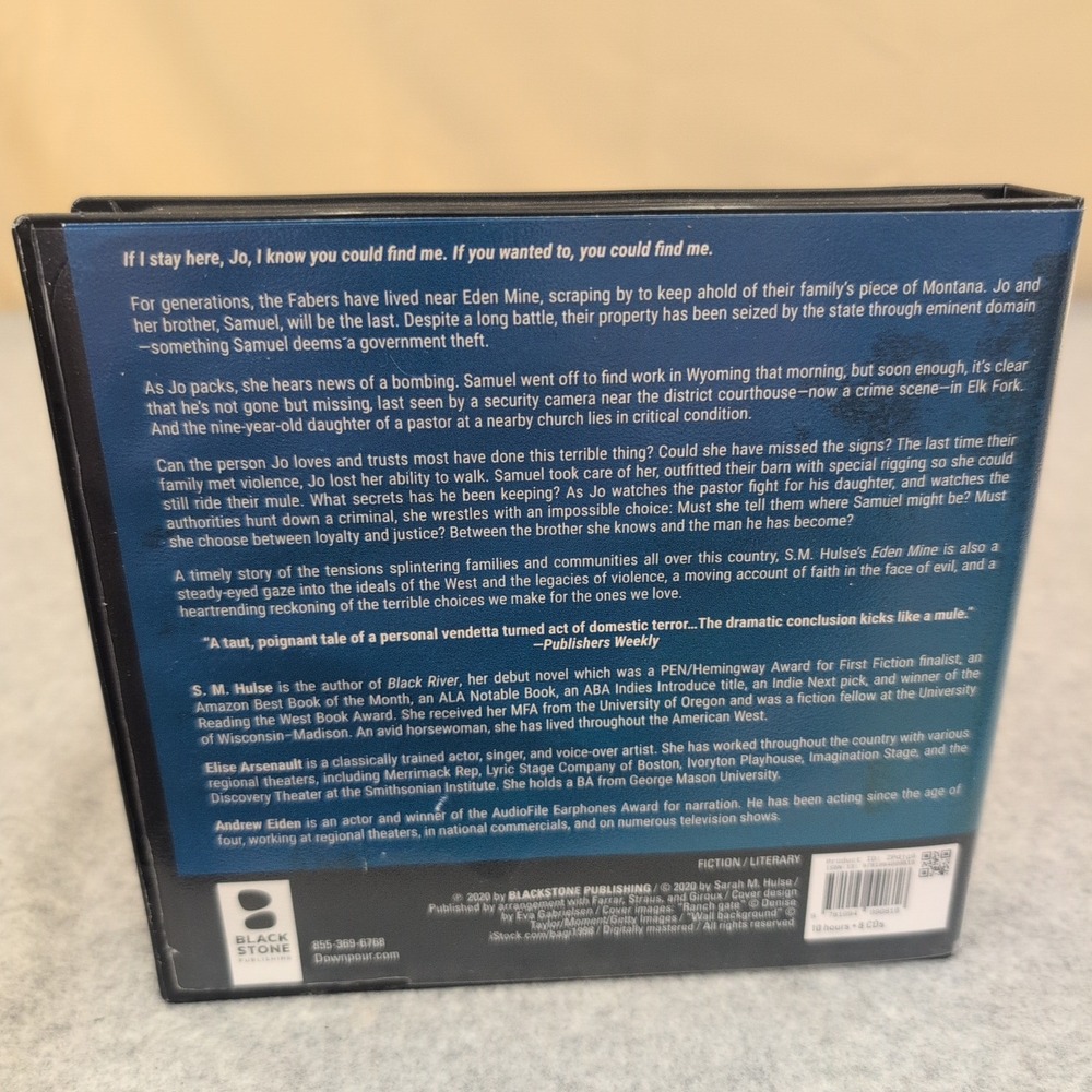 Eden Mine A Novel by S.M. Hulse Unabridged Audiobook 9 CDs Elise Arsenault VG+ - Picture 2 of 2